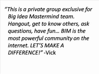 The Launching of Big Idea Mastermind with Prof Bob Boyd Part 4