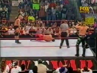 Jericho & Benoit vs Austin & Triple H - WWF Tag Team Championships - 5-21-01