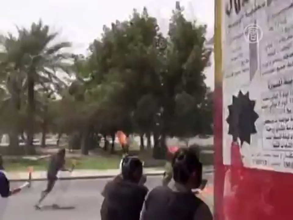 Столкновения с полицией Бахрейна засняли на видео