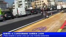 Nuovo look per il lungomare di Rimini: pista ciclabile e senso unico