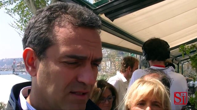 Napoli - America's Cup, De Magistris visita stand di Luna Rossa (19.04.13)