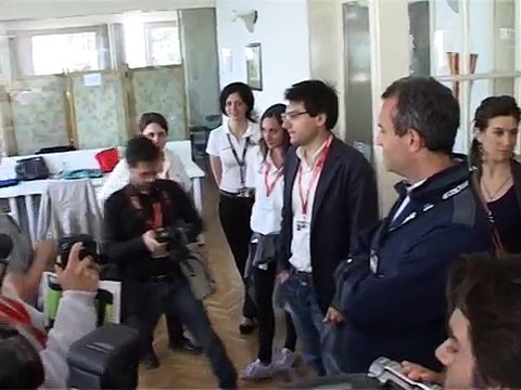 Napoli - America's cup, la visita di De Magistris (19.04.13)