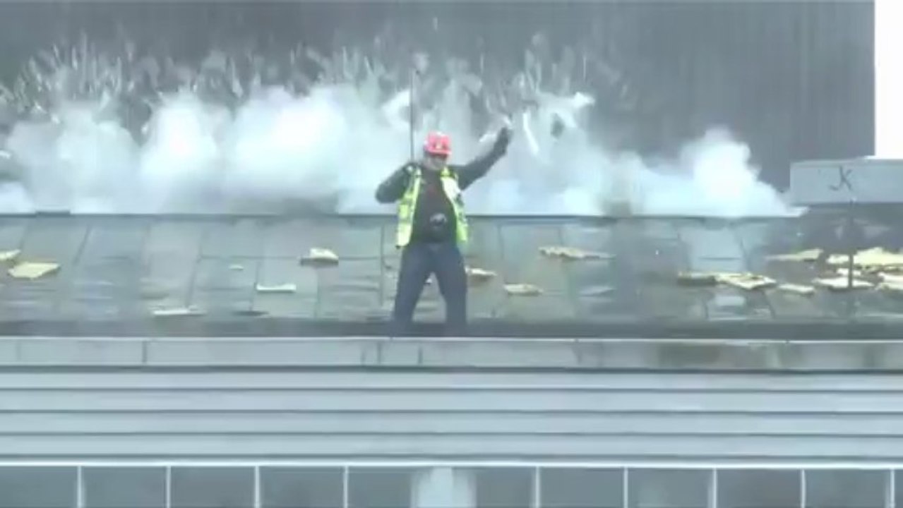Cet ouvrier à vue la mort de prêt !
