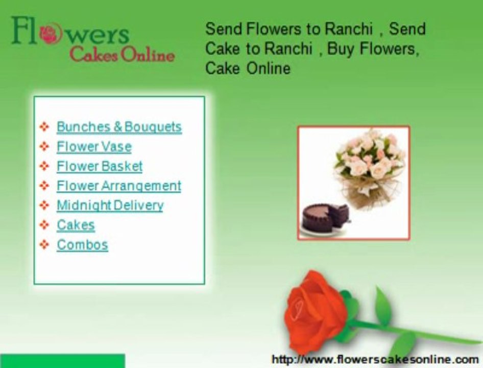 send flowersto ranchi