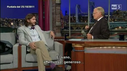 Ashton Kutcher al David Letterman Show