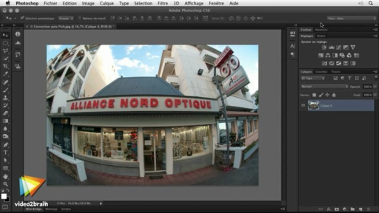 Photoshop CS6 : Déformations d'un objectif Fisheye