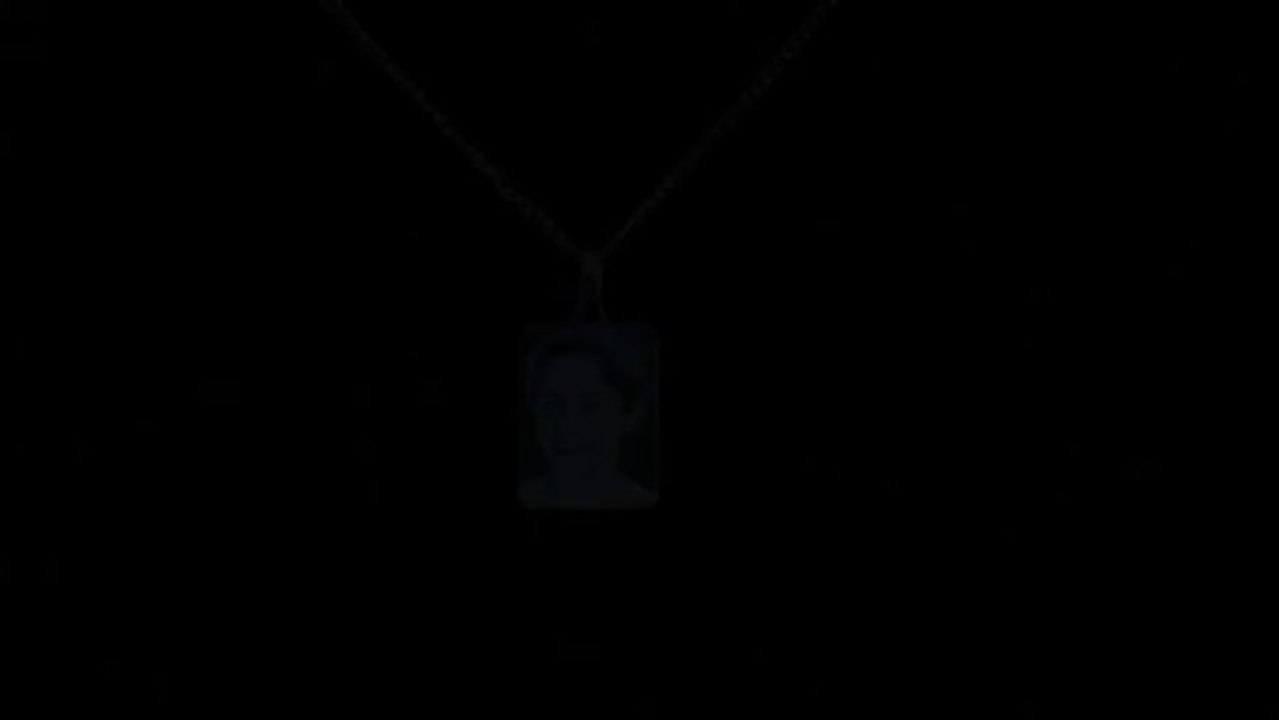 Rhodium Pendant (rectangle shape)