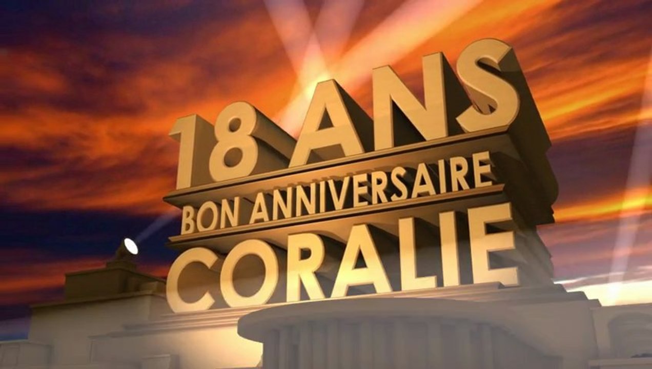 Diaporama pour annif Coralie