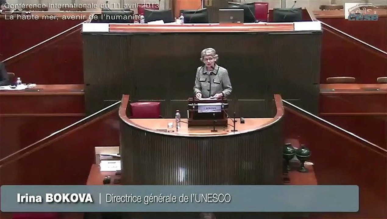 02-Discours de Mme Irina Bokova - Conférence Haute-mer 2013 - cese