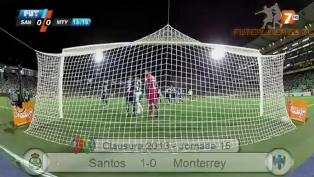 Santos 1-0 Monterrey Jornada 15, Liga MX Clausura 2013