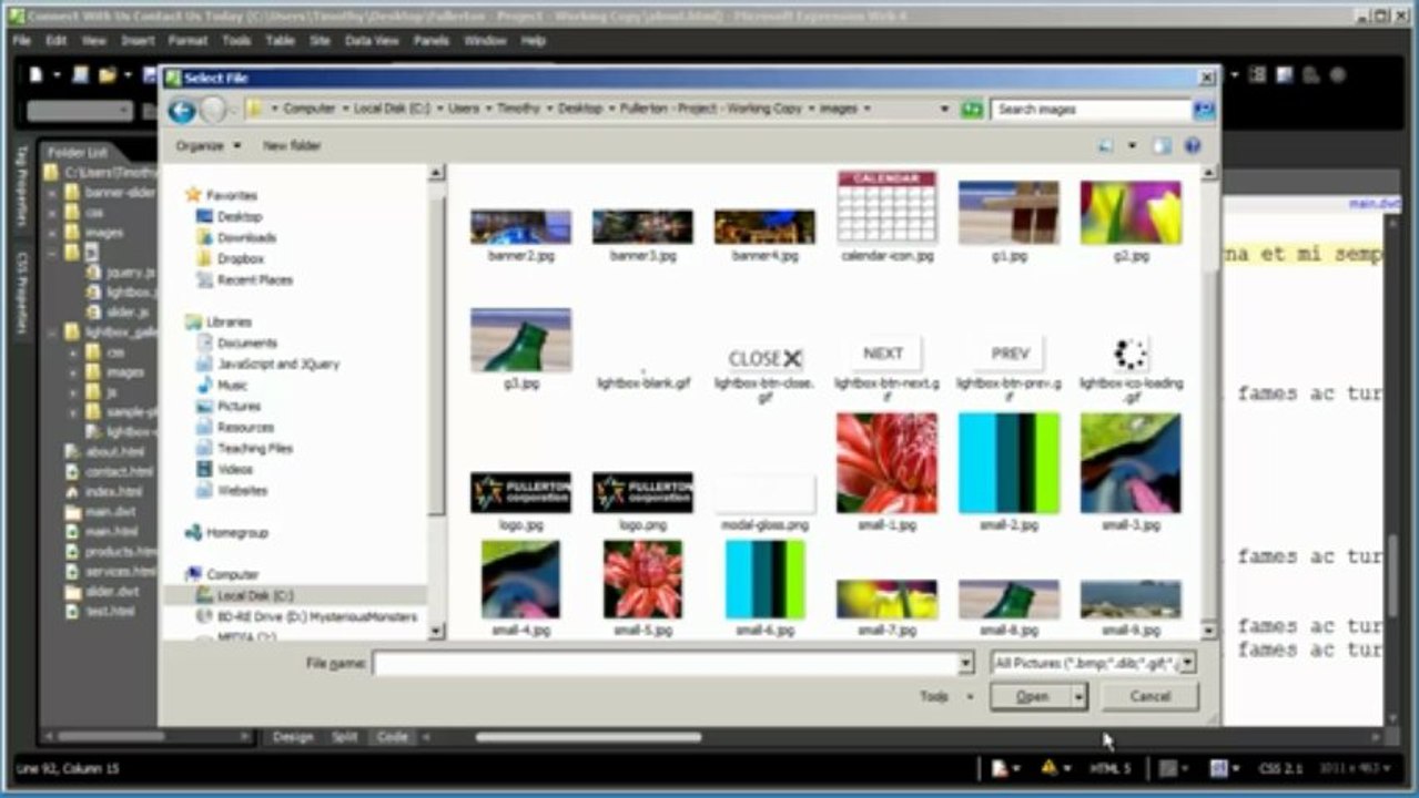 Expression Web Tutorial – Video 19