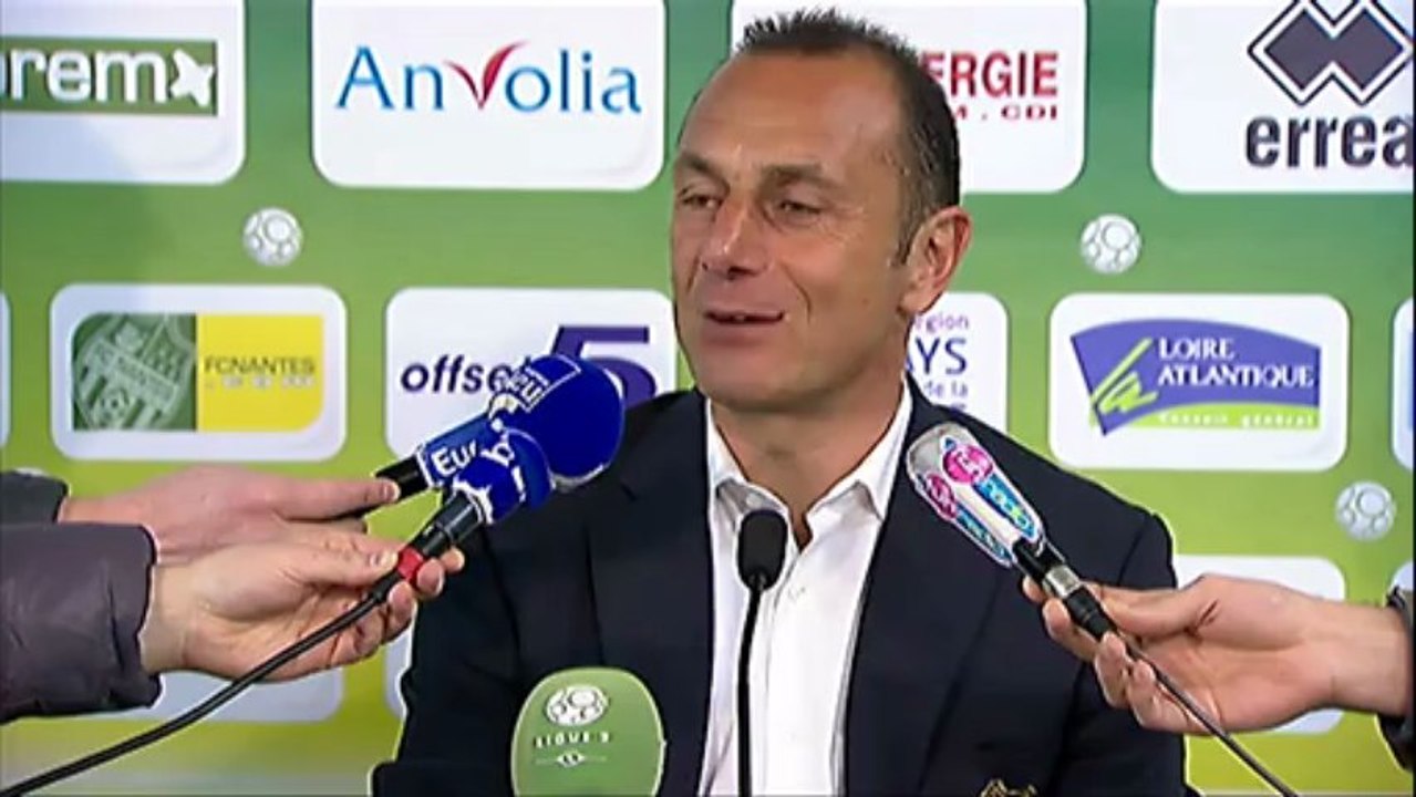Conférence de presse FC Nantes - AJ Auxerre : Michel DER ZAKARIAN (FCN) - Bernard  CASONI (AJA) - saison 2012/2013