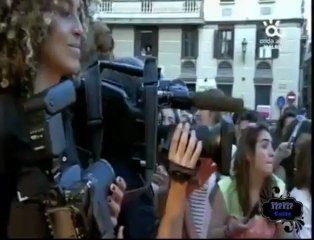 Megan en la alfombra del Festival de Málaga.