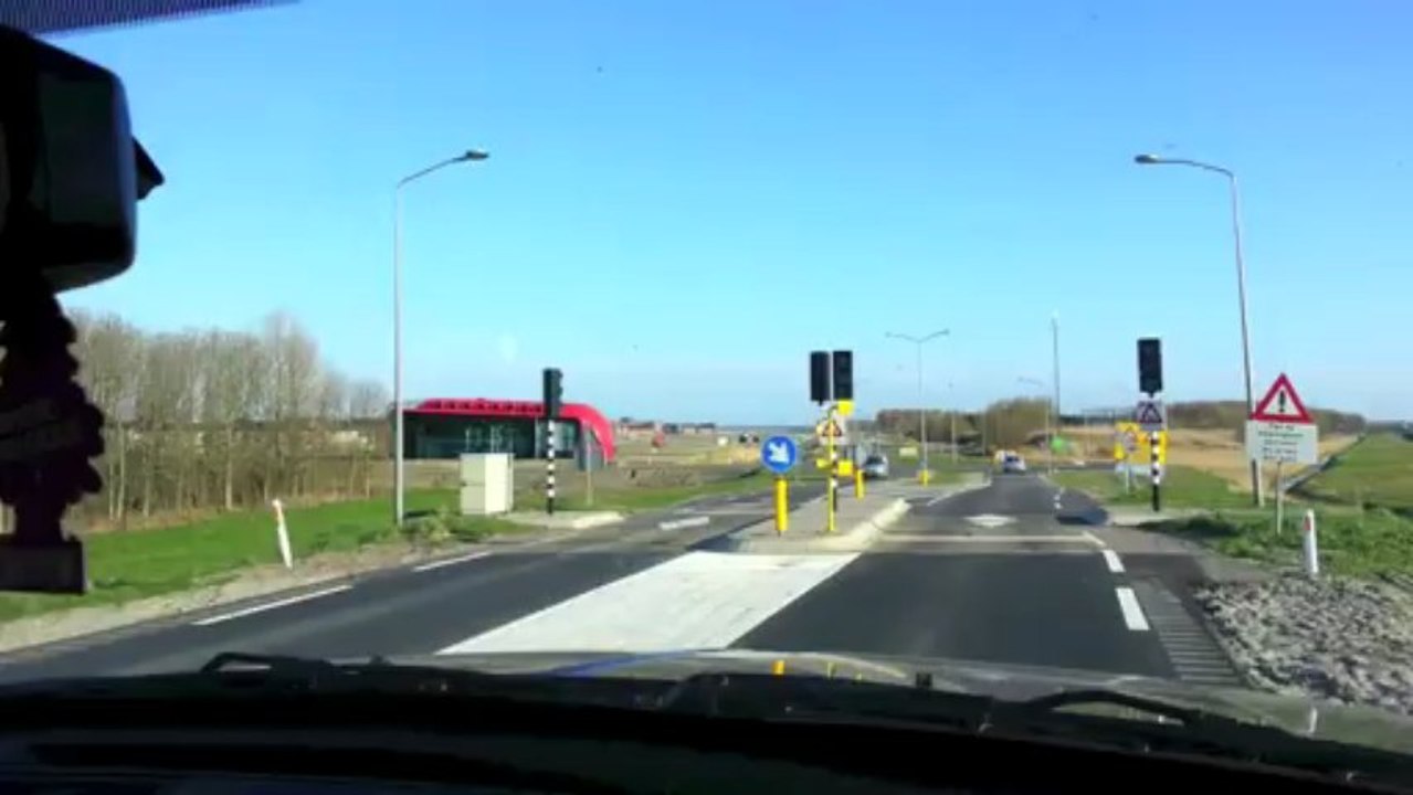 Mijn dochter aan het stuur