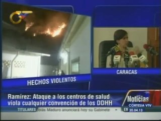 Defensora del Pueblo: CDI en Barinas fue quemado en casi su totalidad pero el Estado remedió inmediatamente