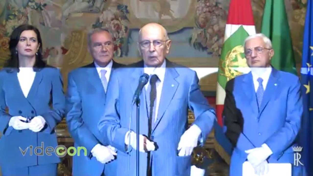 Giorgio Napolitano eletto Presidente della Repubblica, il suo è il secondo mandato