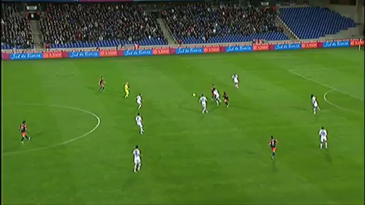 But Younes BELHANDA (41ème) - Montpellier Hérault SC - Olympique Lyonnais (1-2) - saison 2012/2013