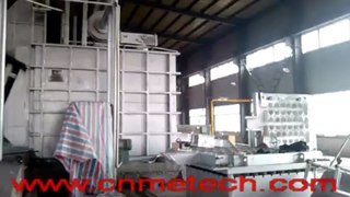 stationary reverberatory square aluminum melting furnace