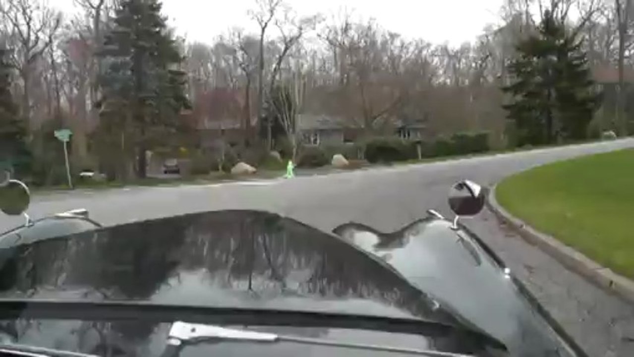 Gerry Duff takes Malcolm Bowman for a spin in his 1952 Jaguar XK-120