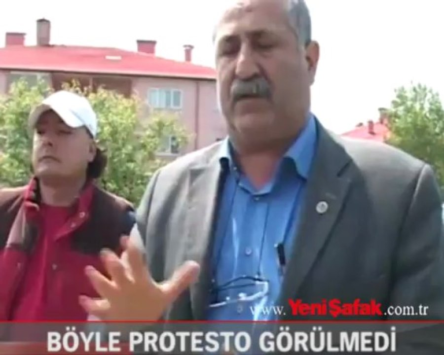 Böyle protesto görülmedi