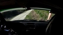 VIDEA RALLYE VENASQUE 2013 CLIO RAGNOTTI 78 SORTIE DE ROUTE VERS LE MILIEU DE LA VIDEO