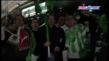 Coupe de la Ligue / Les supporters stéphanois fêtent leurs héros - 21/04