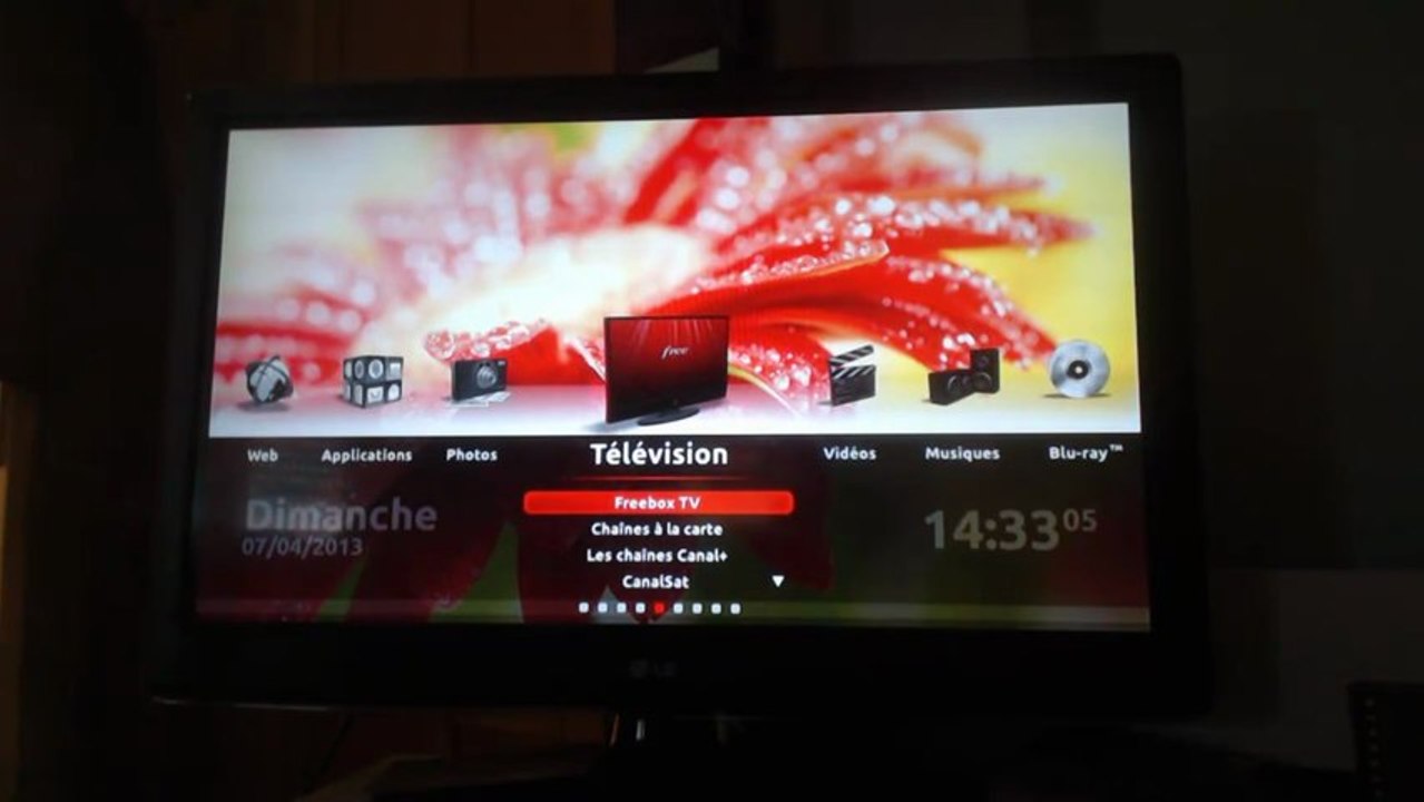 Personnaliser le menu d'accueil de la freebox révolution v6