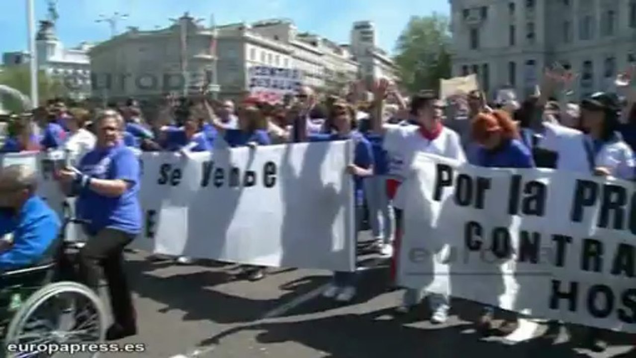 'Marea Blanca' por la sanidad pública en Madrid