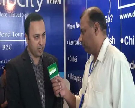 Arafat Majeed Chief Executive Travelocity in International Tourism Expo Lahore (2013)