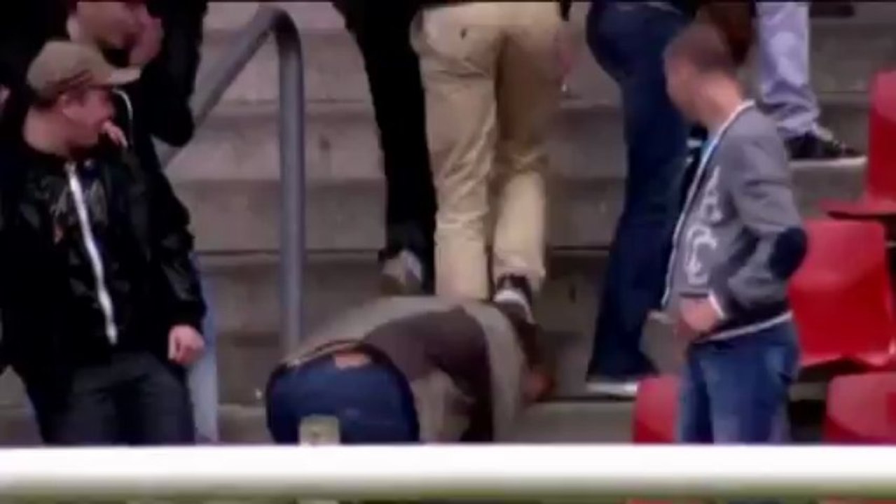 Lurling shot sends a fan to the floor