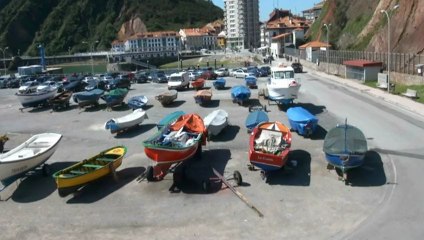 Playa de Palmera y puerto de Candás 21 abril