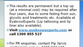 EyebrowExperts now offering Cosmetic Tattooing