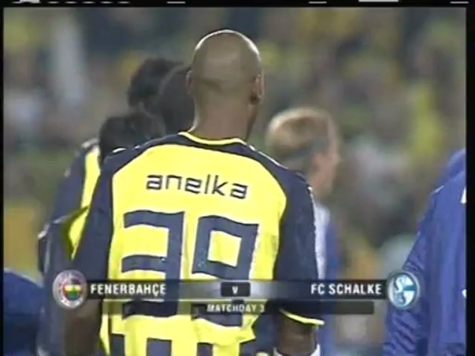 2005 (October 19) Fenerbahce (Turkey) 3-Schalke (Germany) 3 (Champions League)