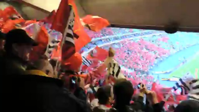 20/04/13 : ASSE-SRFC : ambiance dans le virage rennais