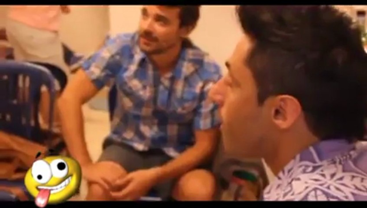 Pedro, Paula y elenco de Viaje de Locura en 2983 teve con Matias Attem 4 - Febrero 2013