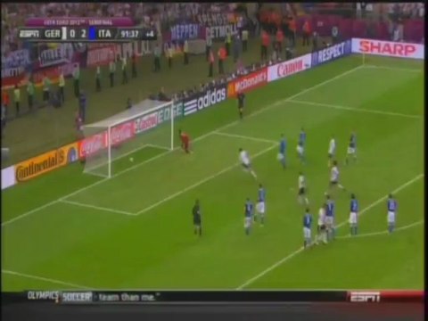 2012 (June 28) Germany 1-Italy 2 (European Championships)