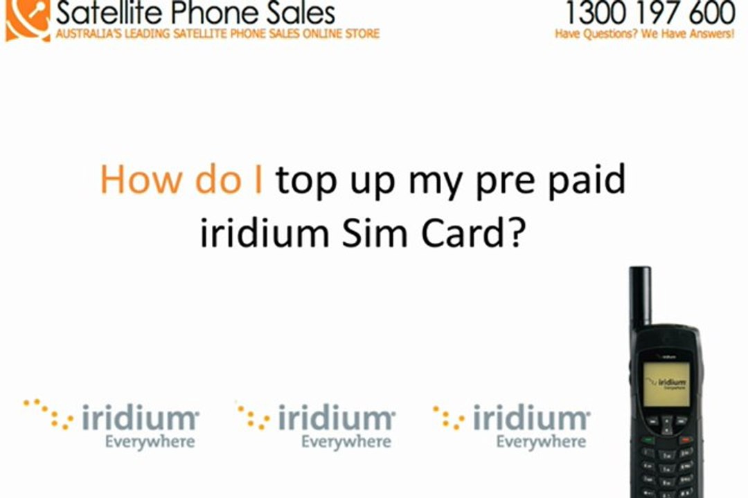 What To Do To Increase Your Top Up For An Iridium 9555 Sim