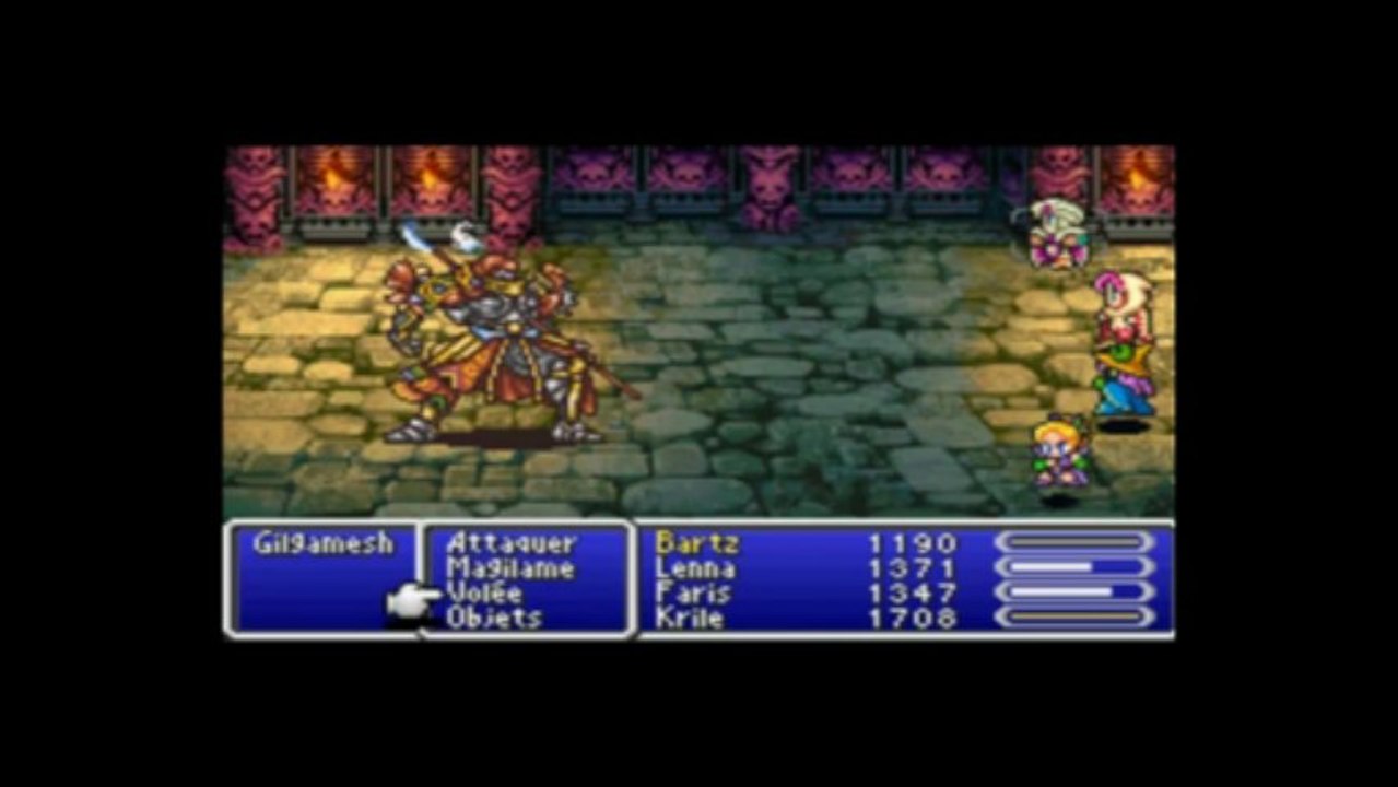 Final fantasy V 11/ La vraie forme de Gilgamesh