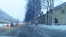 Incredible Close Call on Russian Road