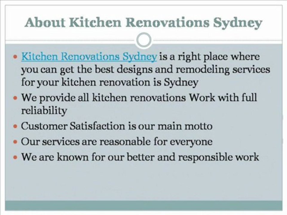 Kitchen Renovations Sydney