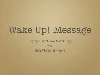 Weekly Kipper Forecast - 4th Week of April 2013