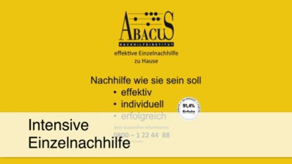 Effektive Nachhilfe in Zülpich bei ABACUS – Mathematik & mehr 📚