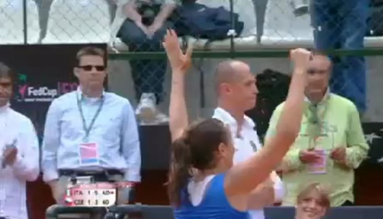 Vinci vs Safarova - Fed Cup 2013 - Semifinale - Livetennis.it