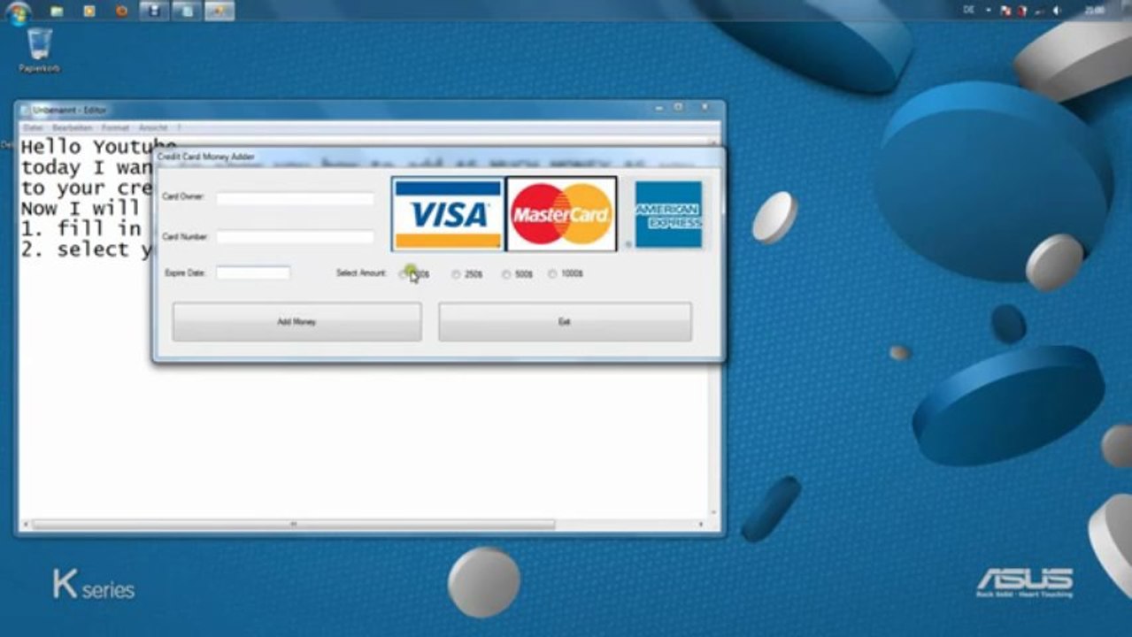 Credit Card Generator [100% PROOF 2013] - Fully working hack!