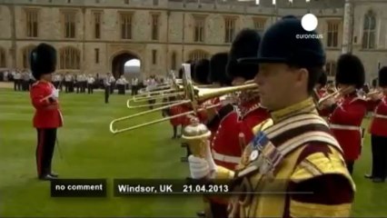 Duchess of Cambridge at Queen's Scout parade - no comment
