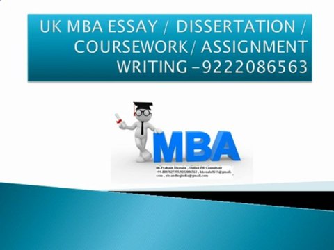 UK MBA ESSAY DISSERTATION COURSEWORK