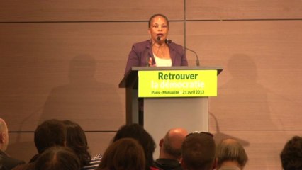[Retrouver la démocratie] Intervention de Christiane Taubira