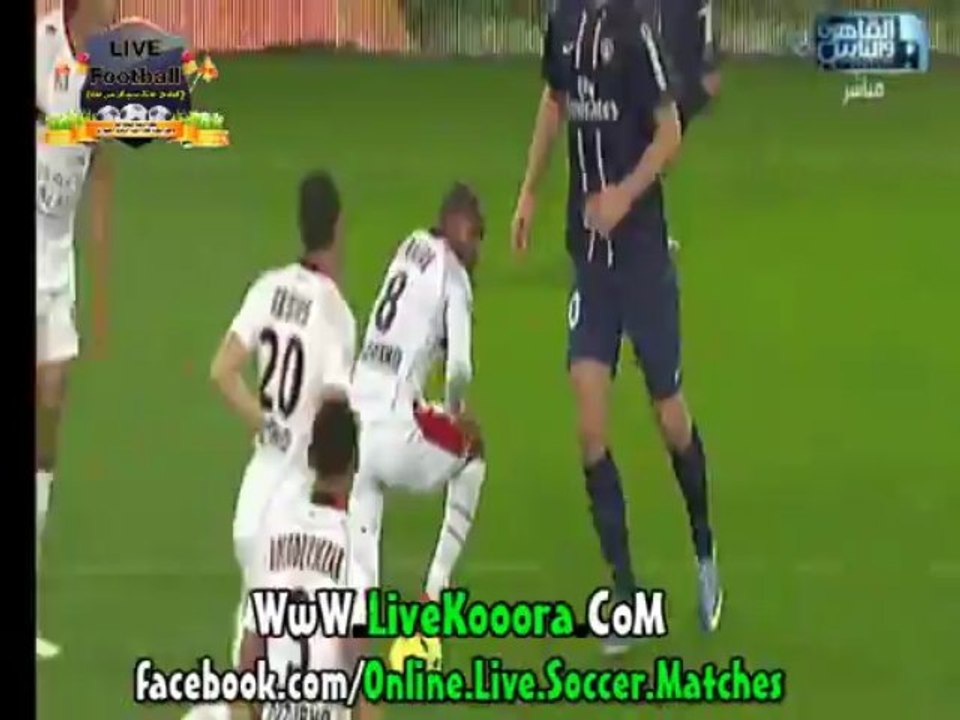 ابراهيموفيتش يتعرض لشذوذ جنسى فى مباراه باريس سان جيرمان ضد نيس