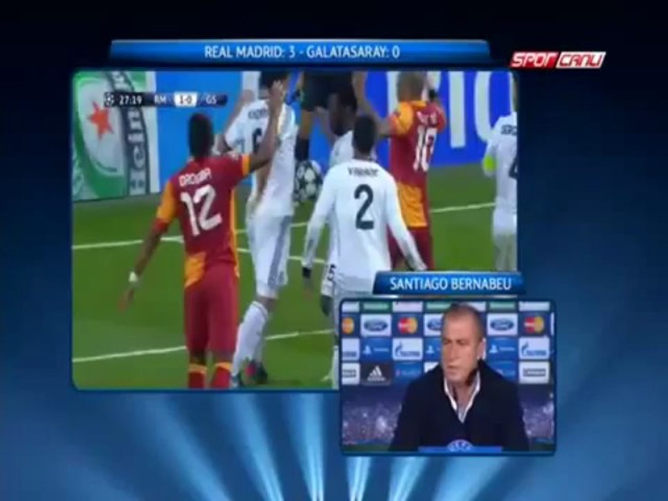 Sampiyonlar Ligi | Real Madrid 3 - 0 Galatasaray Maç sonu Fatih Terim'in basın toplantısı