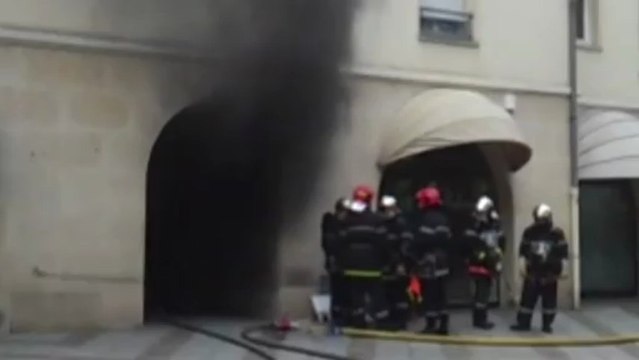 Incendie en plein centre-ville de Compiègne